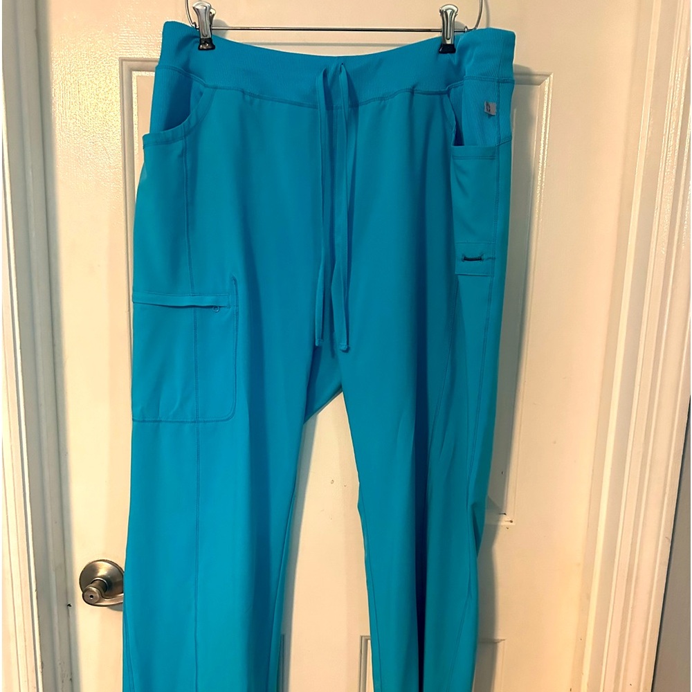 Infinity scrub pants xl like new teal